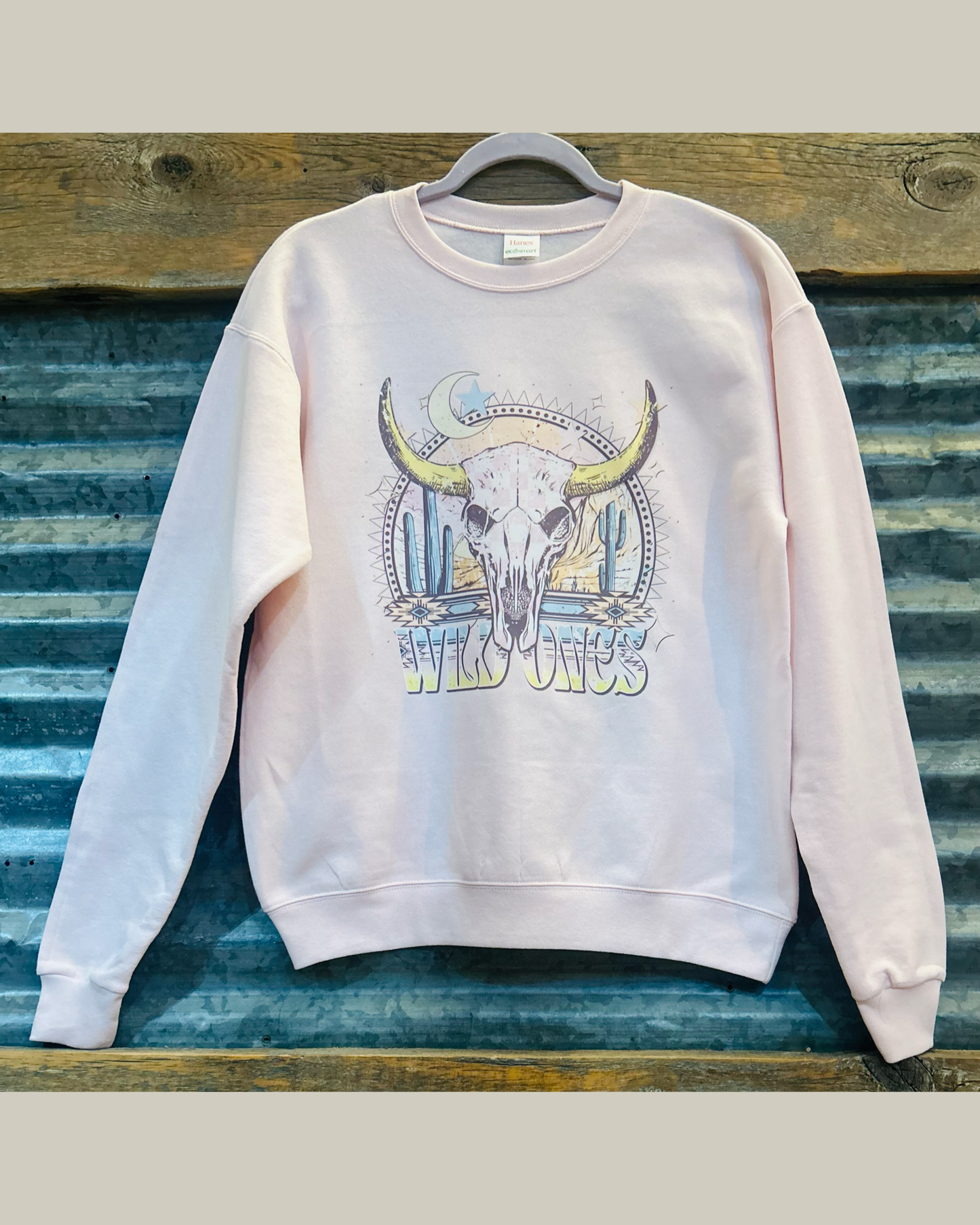 Light Pink Wild One’s Crewneck Sweater