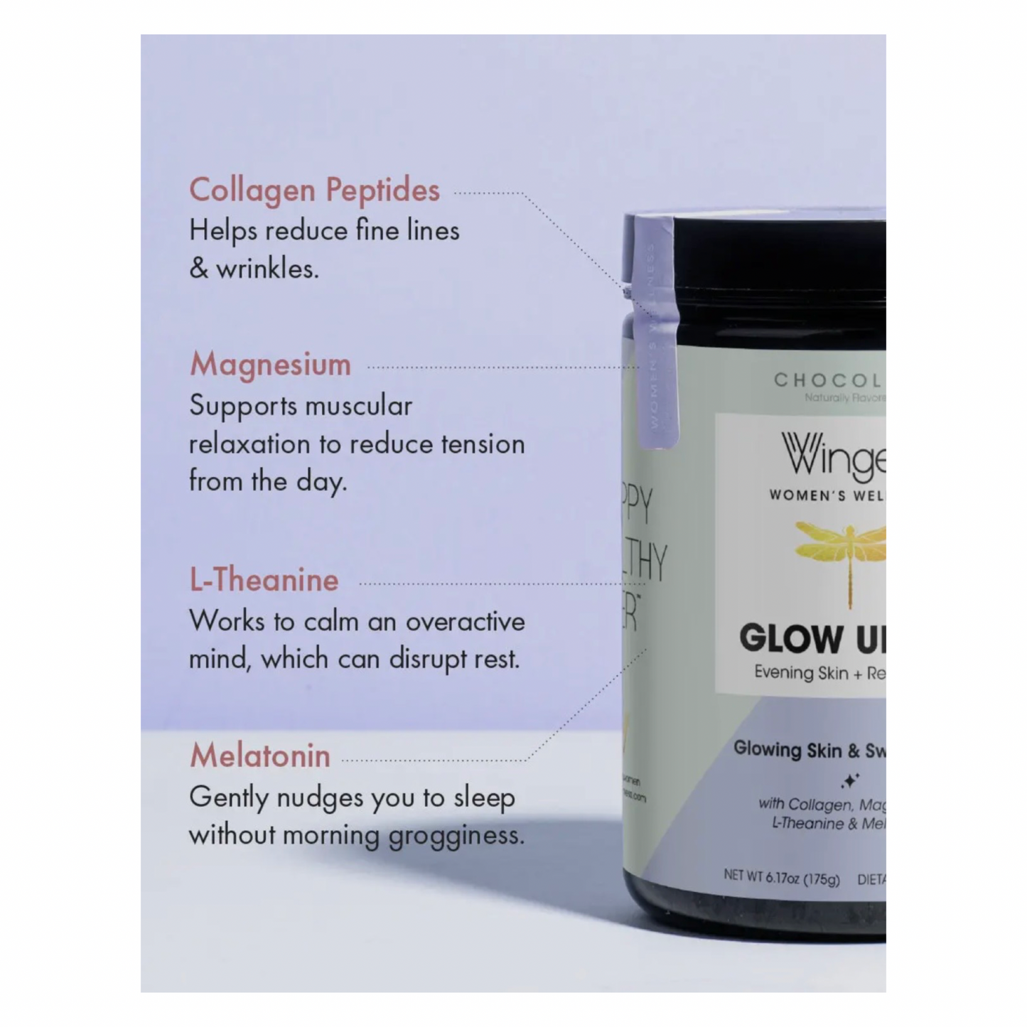 Glow Up Pm Collagen Hot Cocoa