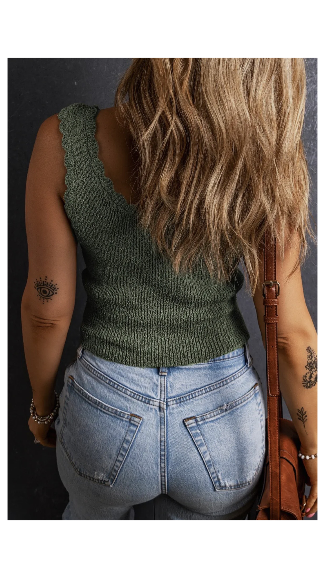 Mist Green Sweater Tank