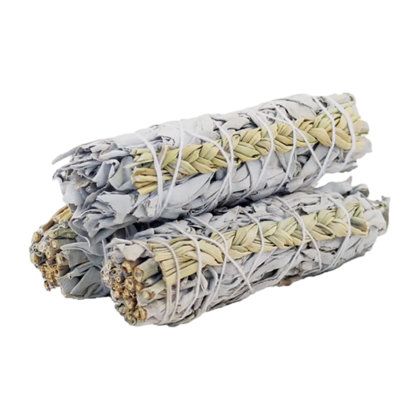 White Sage & Sweetgrass Smudge Stick