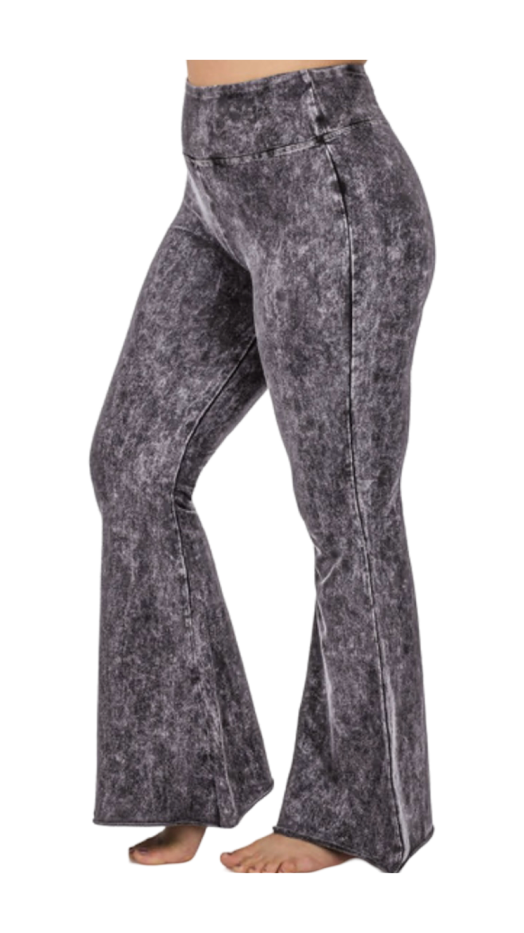 Plus Mineral Washed High Waist Pants